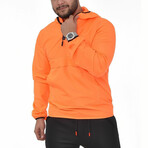 Kody Half-Zip Pullover Raincoat // Orange (L)