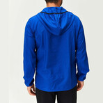 Balboa Half-Zip Pullover Raincoat // Sax Blue (M)