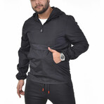 Kody Half-Zip Pullover Raincoat // Black (M)
