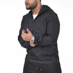 Kody Half-Zip Pullover Raincoat // Black (XL)