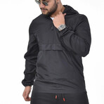 Kody Half-Zip Pullover Raincoat // Black (L)