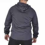 Kody Half-Zip Pullover Raincoat // Smoke (XL)