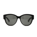 Saint Laurent // Women's SLM3 Sunglasses // Black + Black