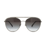 Valentino // Unisex VA2048 Aviator Sunglasses // Gunmetal + Smoke