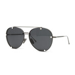 Valentino // Unisex VA2045 Aviator Sunglasses // Ruthenium + Black