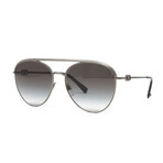 Valentino // Unisex VA2048 Aviator Sunglasses // Gunmetal + Smoke
