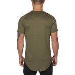 Round Neck T-Shirt // Army Green (L)