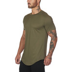 Round Neck T-Shirt // Army Green (XS)