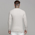 Long Sleeve Crew Neck Shirt // White (M)