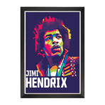 Jimi Hendrix // Framed Pop Art Print
