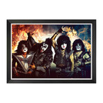 Kiss // Rock Band Framed Art Print