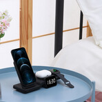 4-in-1 Magnetic Wireless Charging Station + Time Display