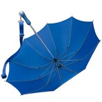 Windproof Walking Umbrella + Shoulder Strap // 39"Ø // Blue