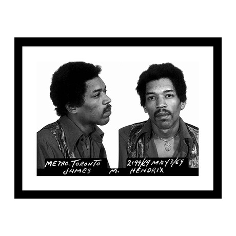 Jimi Hendrix 1969 Complete Mugshot Collage
