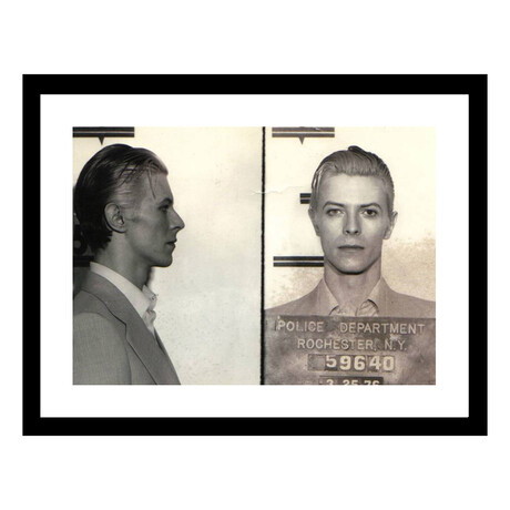 David Bowie 1976 Complete Mugshot Collage