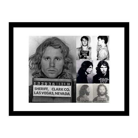 Jim Morrison Complete Mugshot Collage