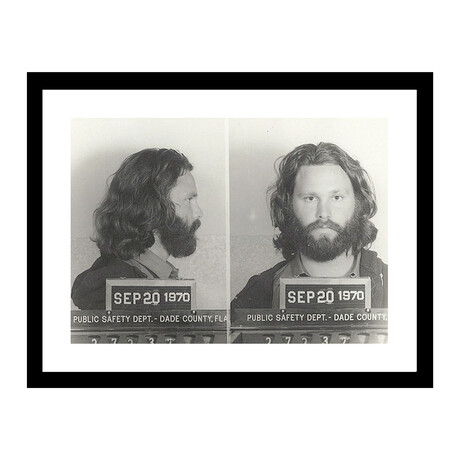 Jim Morrison 1970 Complete Mugshot Collage