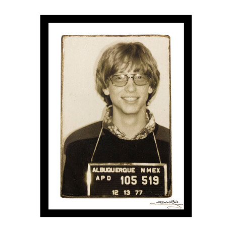 Bill Gates 1977 Mugshot