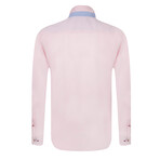 Bob Long Sleeve Button Up // Pink (XL)