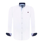 Doren Long Sleeve Button Up // White (XL)