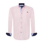 Bob Long Sleeve Button Up // Pink (L)