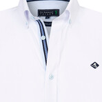 Galway Long Sleeve Button Up // White (S)