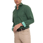 Adam Long Sleeve Button Up // Green (S)