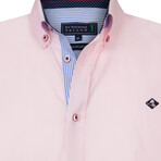 Bob Long Sleeve Button Up // Pink (2XL)