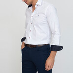 Alvaro Long Sleeve Button Up // White (L)