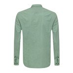 Patty Long Sleeve Button Up // Green (2XL)