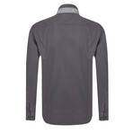 Chad Long Sleeve Button Up // Anthracite (L)