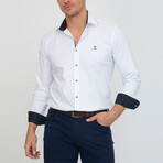 Alvaro Long Sleeve Button Up // White (XL)