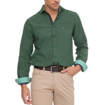 Adam Long Sleeve Button Up // Green (M)