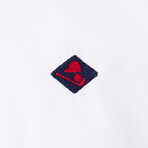 Doren Long Sleeve Button Up // White (L)