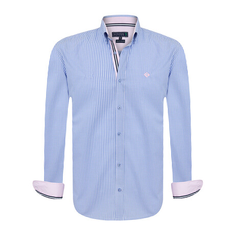 Caro Long Sleeve Button Up // Blue (S)