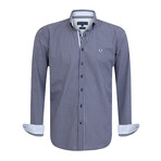 Toly Long Sleeve Button Up // Navy (L)