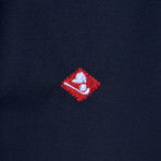 Aleix Long Sleeve Button Up // Navy (L)