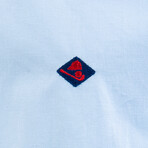 Aleix Long Sleeve Button Up // Baby Blue (XL)