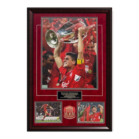 Steven Gerrard // Liverpool // Signed Photograph + Framed