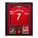 Cristiano Ronaldo // Manchester United // Autographed Jersey + Framed
