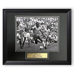 Pelé // Brazil // Unsigned Photograph + Framed Ver. 1