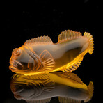 Carved Amber Fish // 34.4 Grams