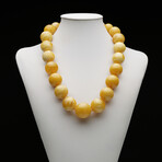 Butterscotch Amber Beaded Necklace // 113 Grams