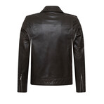 Monticello Leather Jacket // Dark Brown (L)