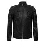 Puntagorda Leather Jacket // Black (2XL)