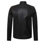 Puntagorda Leather Jacket // Black (S)