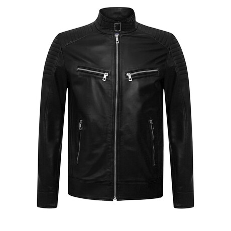 Assens Leather Jacket // Black (S)