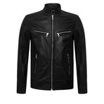 Assens Leather Jacket // Black (L)