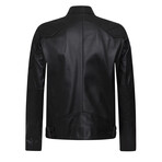 Hadsten Leather Jacket // Black (3XL)