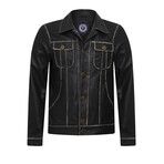 Crane Leather Jacket // Black (M)